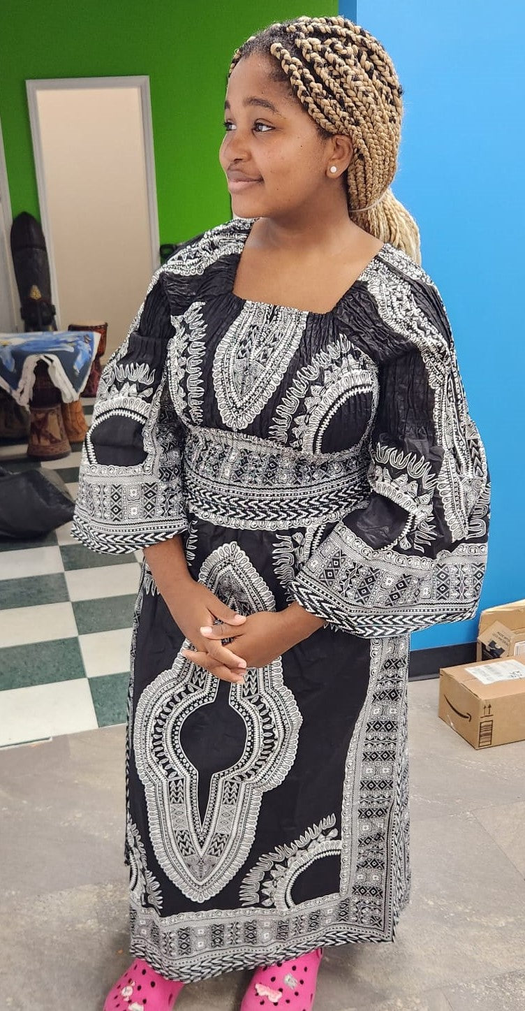 Black Long Sleeve Maxi Dress