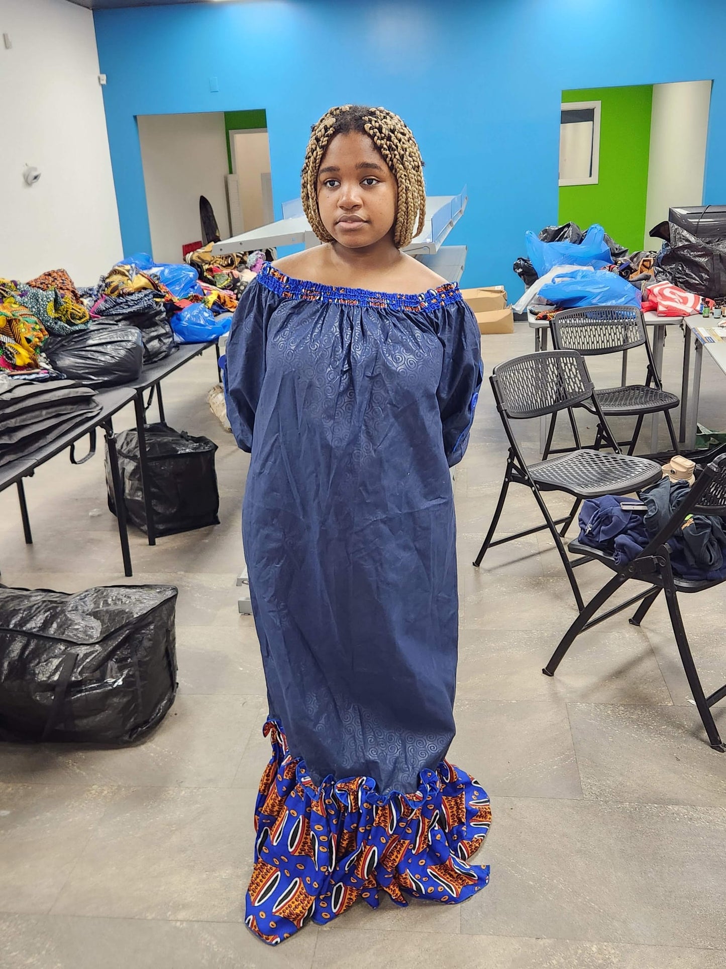 Solid Long Dress