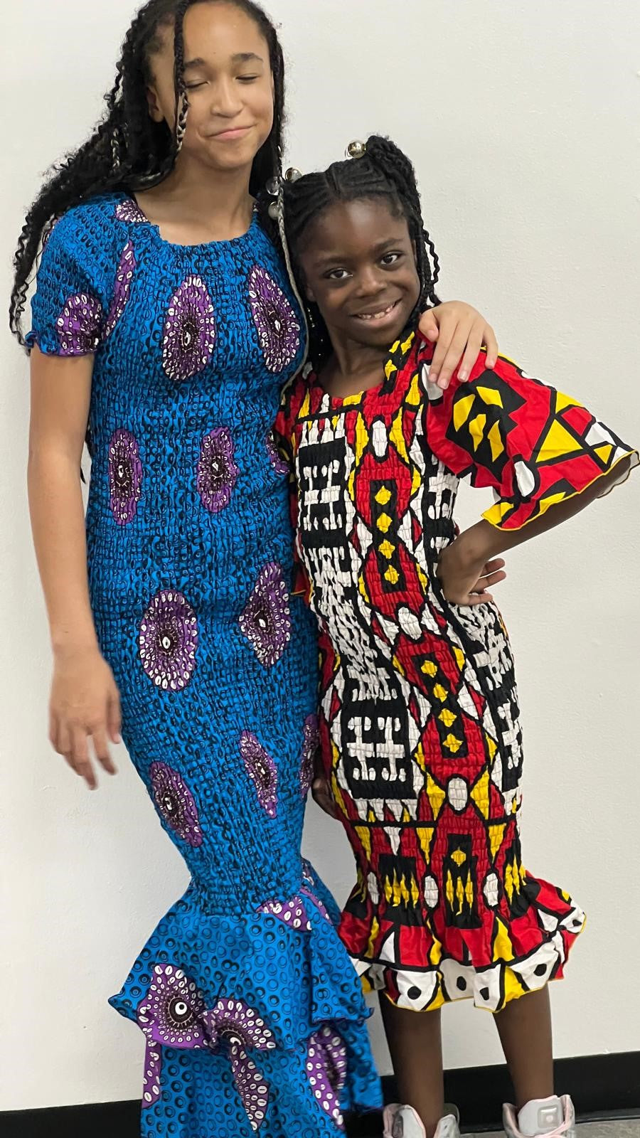 Blue Form-fitting Dress