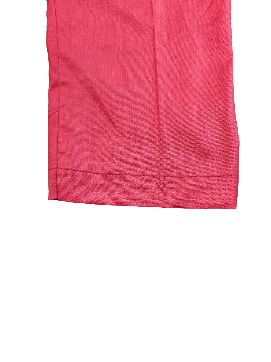 Men's Red African Short Sleeve Patterned Set: Shirt and Pants