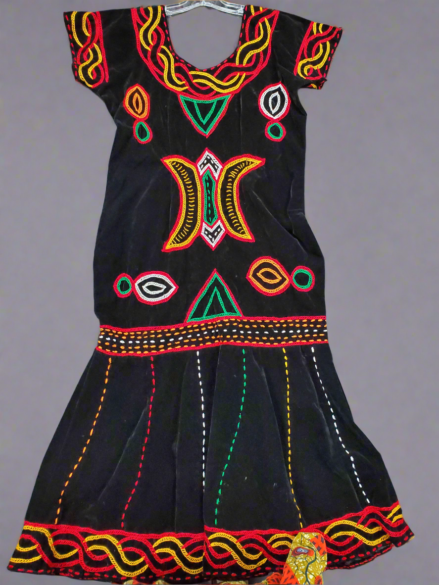 Short Sleeve Velvet Dress